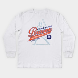 Cedar Rapids Braves Kids Long Sleeve T-Shirt